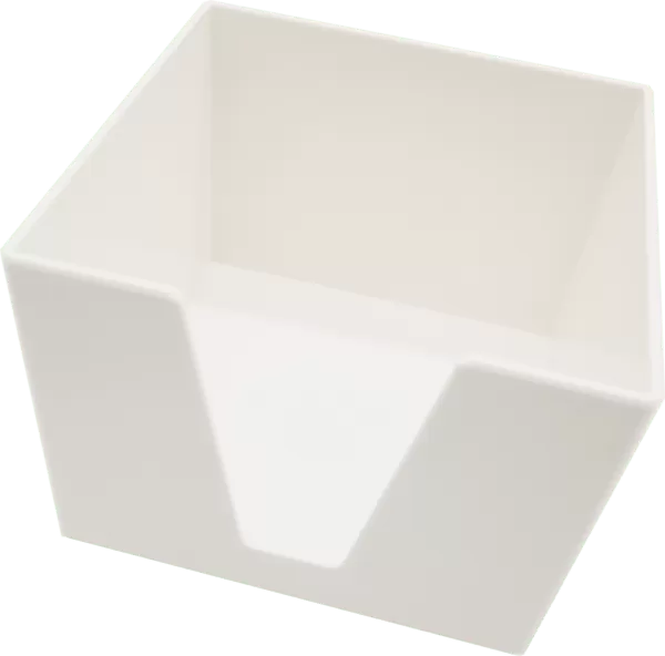 white plastic napkin holder