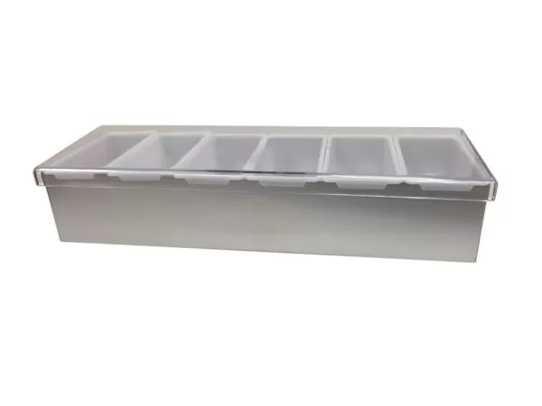 blank stainless steel garnish tray