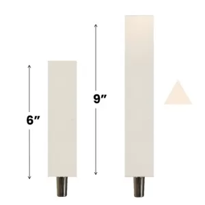 six and nine inch triangle tap handles