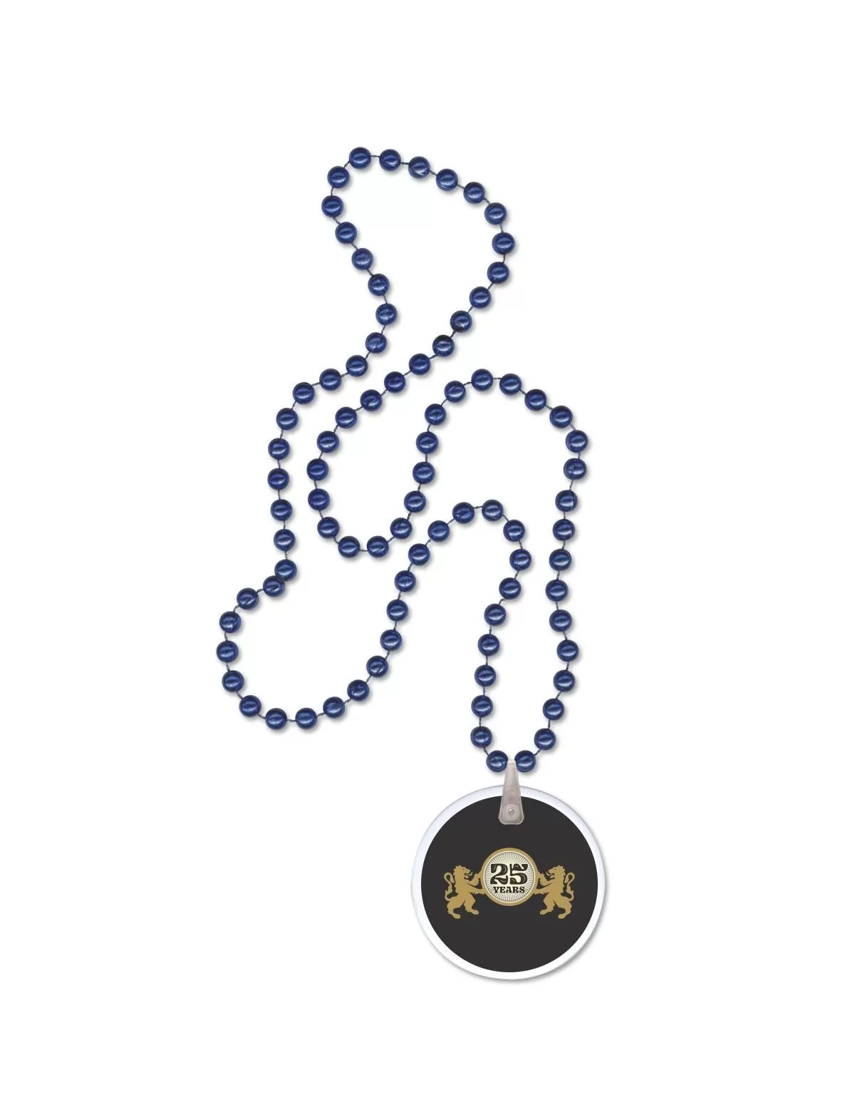Mardi Gras Beads with Disk - Image 4